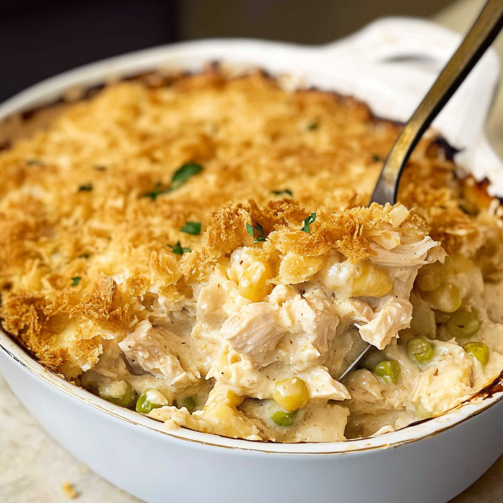 Recipe preparation for Million Dollar Chicken Casserole Recipe