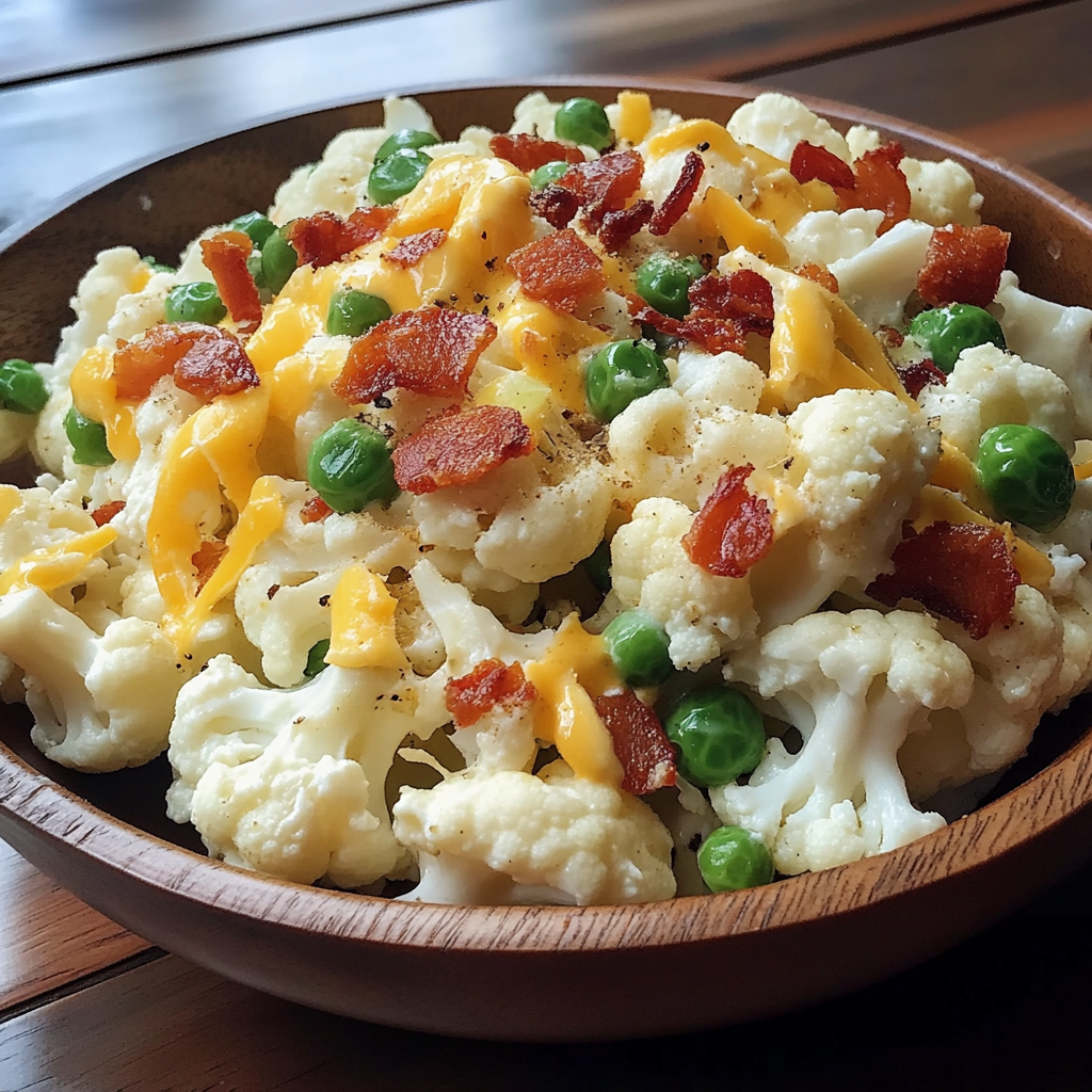 Recipe preparation for Ranch Cauliflower Salad