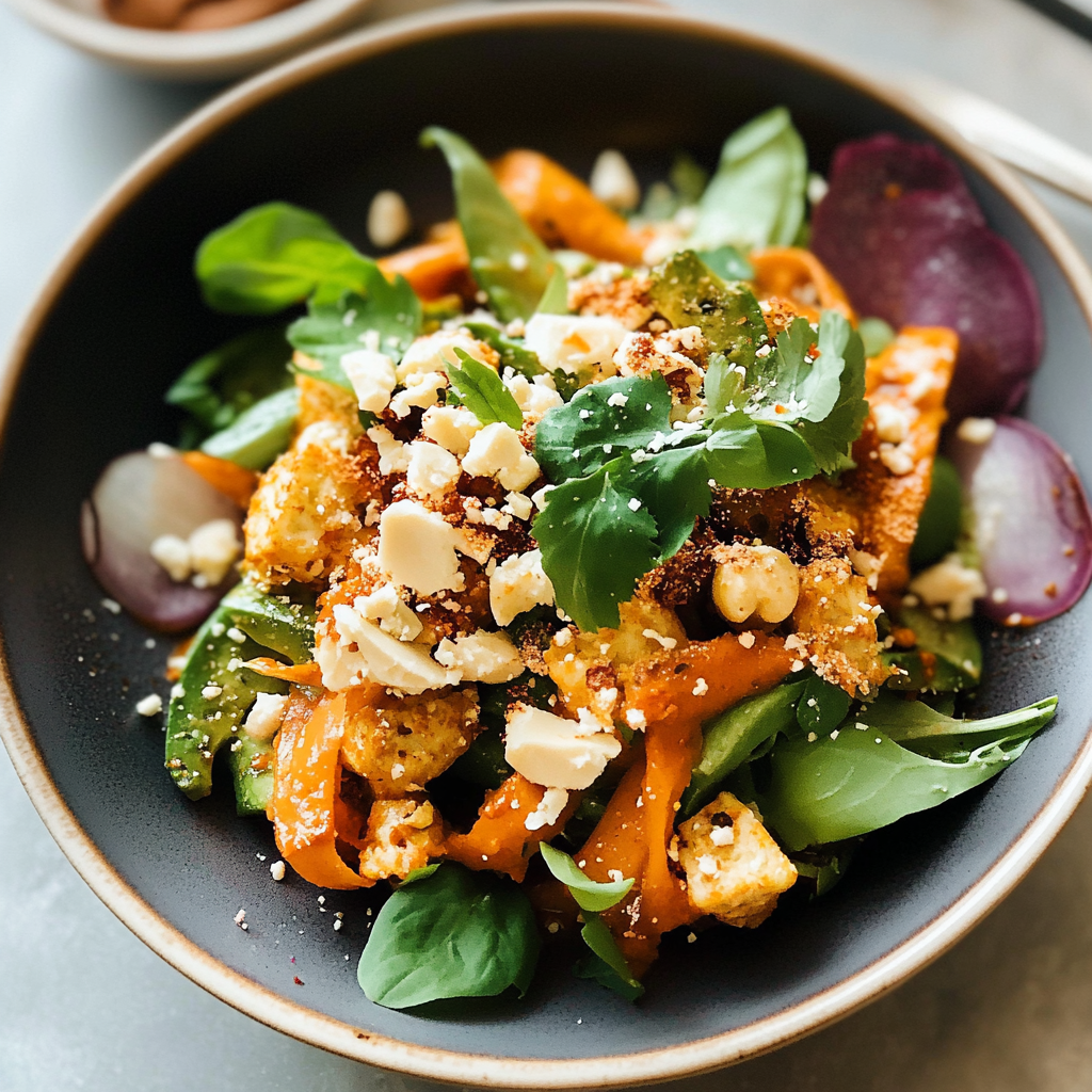 Recipe preparation for  Salade marocaine de « Nina » à l’harissa