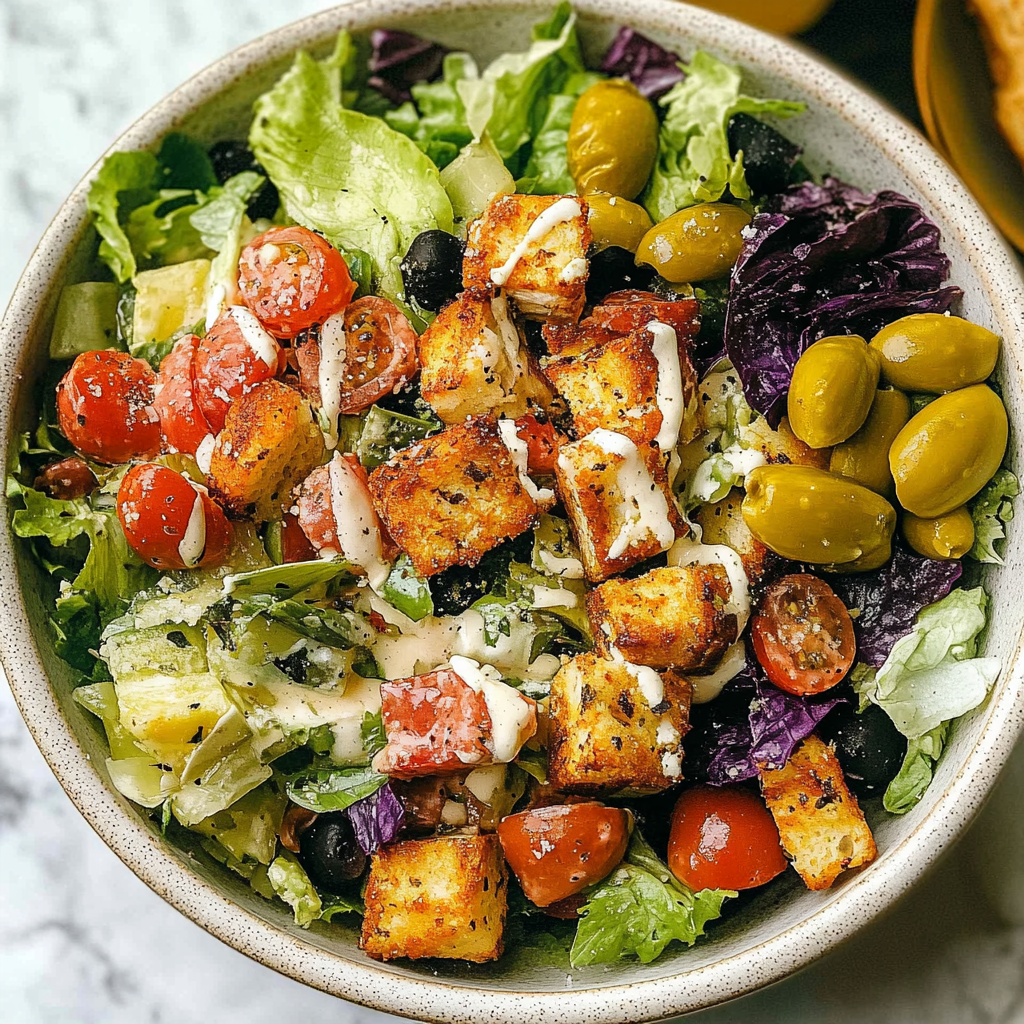 Recipe preparation for Olive Garden Salad 