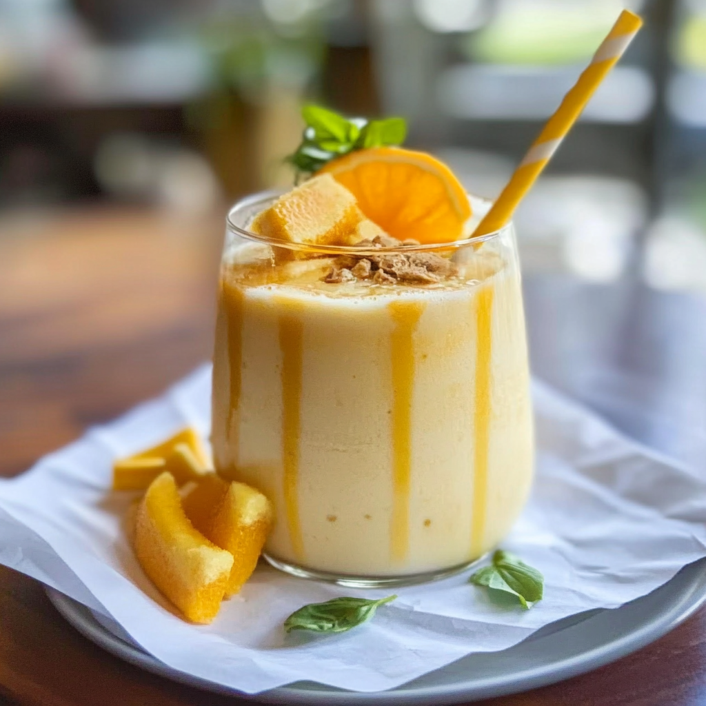 Recipe preparation for Classic Orange Julius