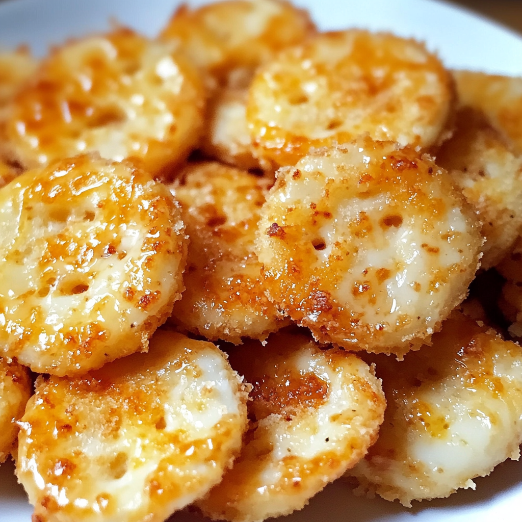 Recipe preparation for Garlic Bread Ritz Bits