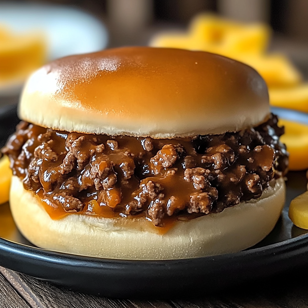 Recipe preparation for Steakhouse Burger Sloppy Joes