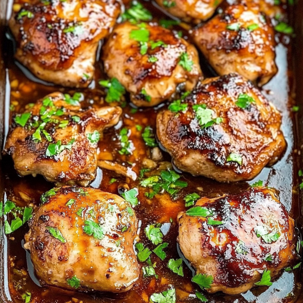 Recipe preparation for Brown Sugar Garlic Chicken Recipe