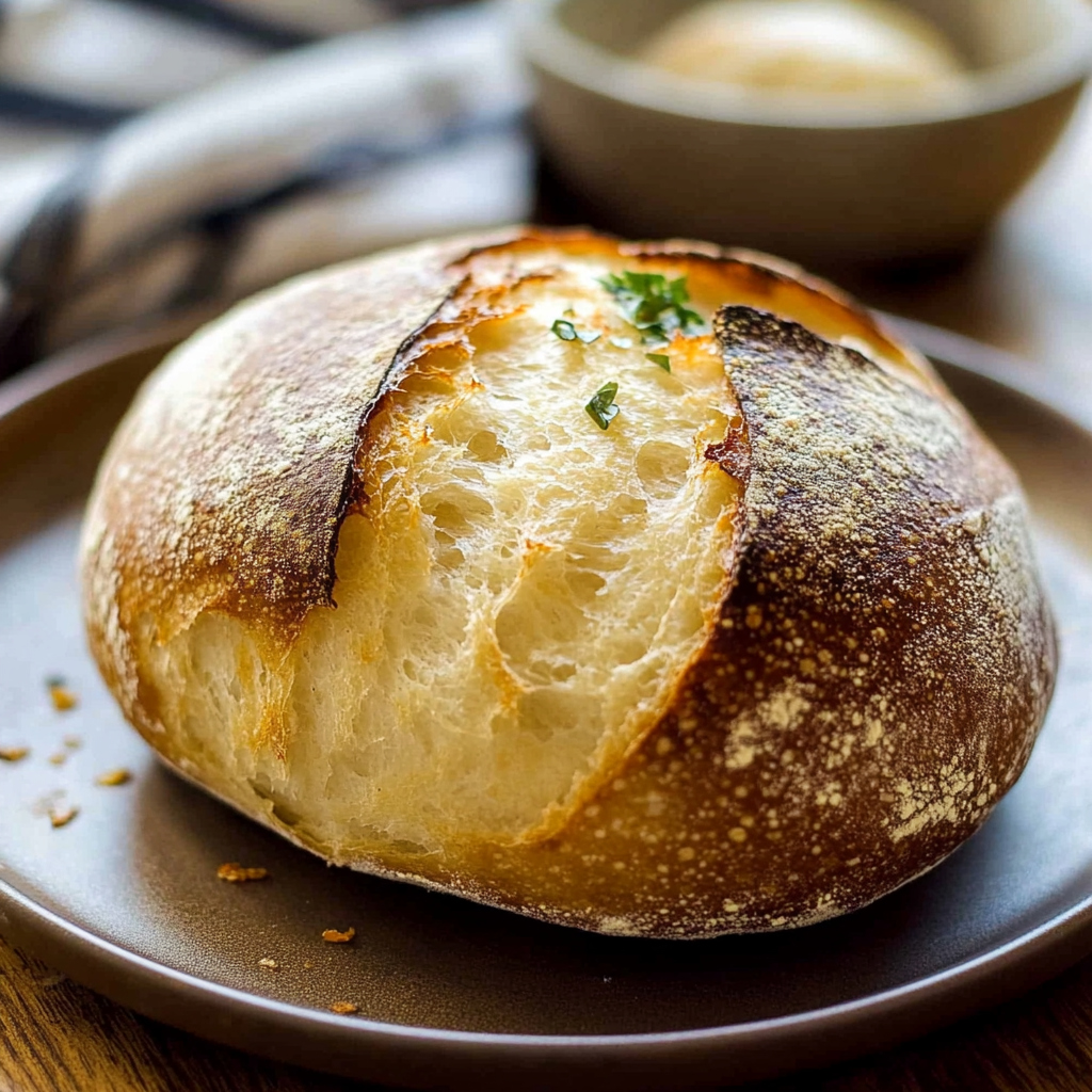 Recipe preparation for simple sourdough bread recipe