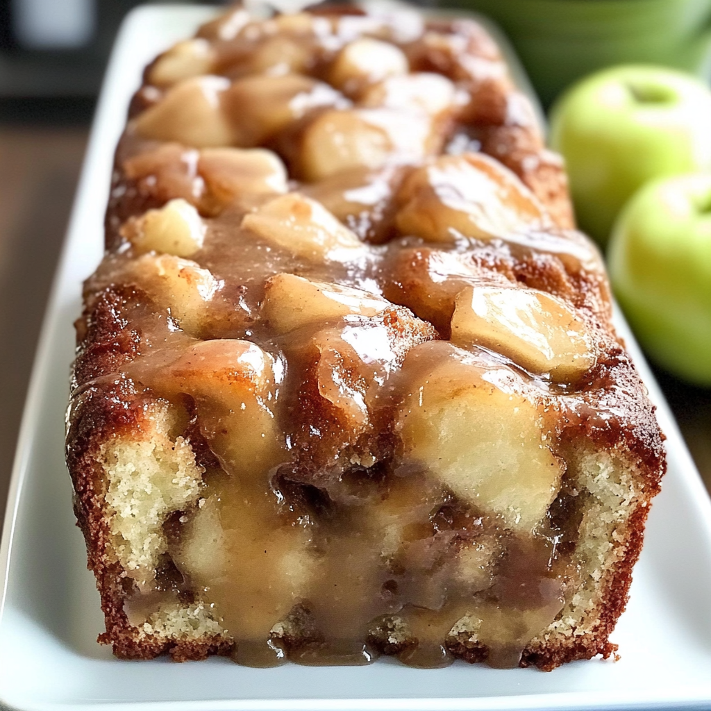 Recipe preparation for apple fritter bread