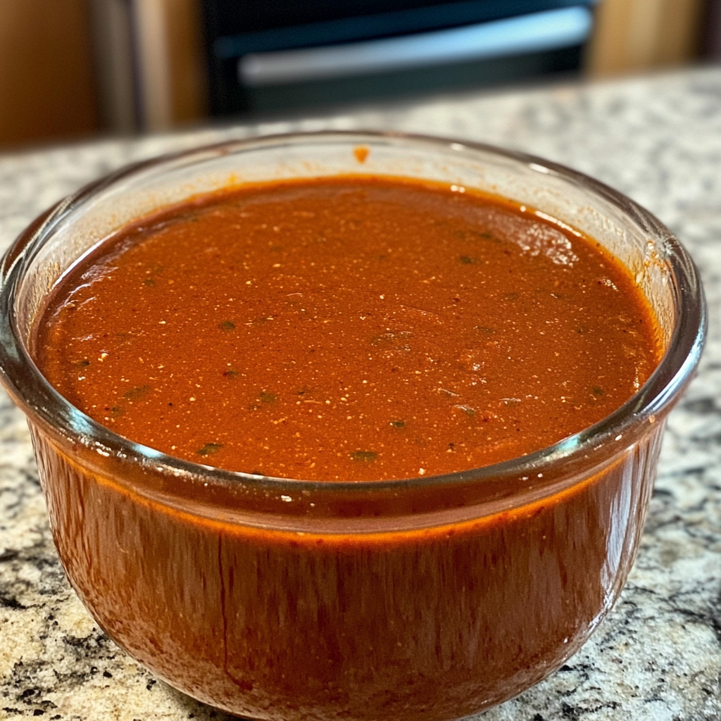 Recipe preparation for red enchilada sauce recipe