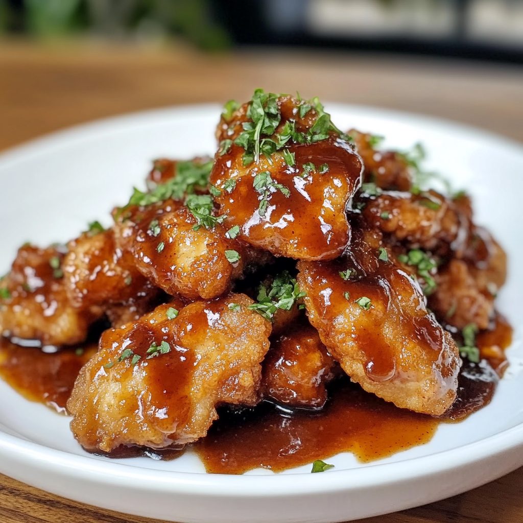Recipe preparation for Honey Butter Fried Chicken
