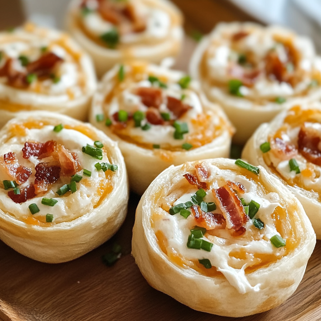 Recipe preparation for Cheddar Bacon Ranch Pinwheels