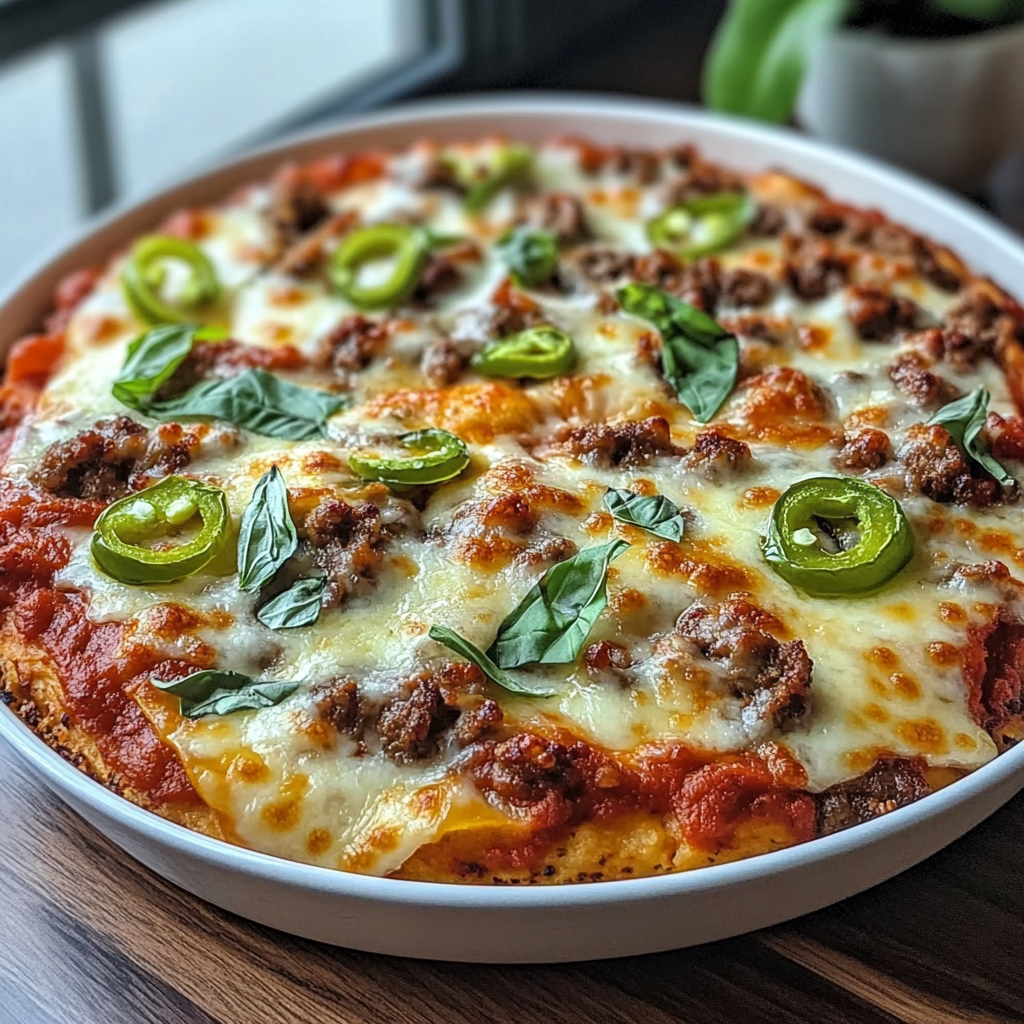 Recipe preparation for Low Carb Crustless Pizza Bowl
