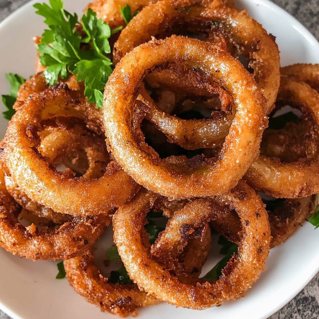 Recipe preparation for Jalapeño Popper Stuffed Onion Rings