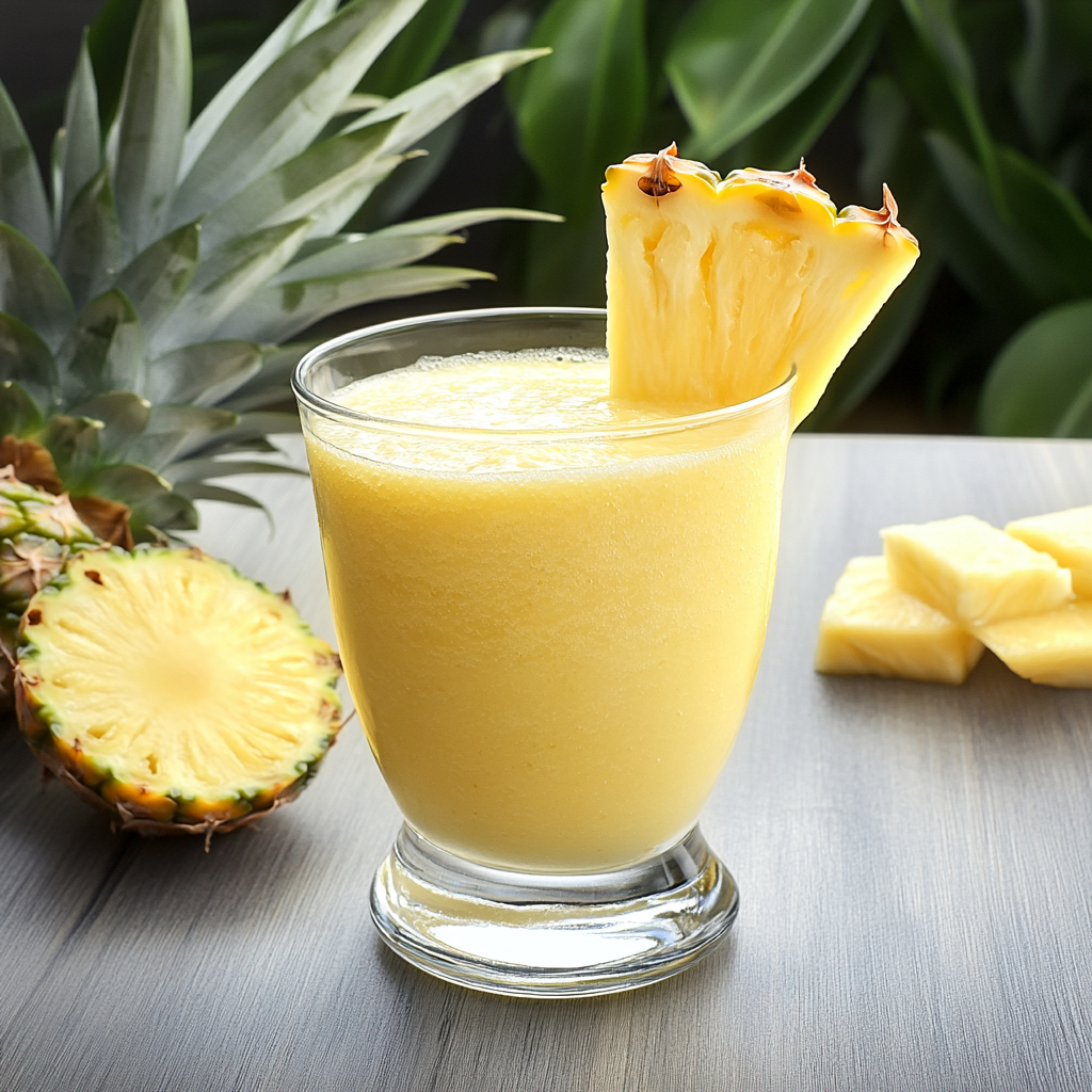 Recipe preparation for Anti-Inflammatory Pineapple Smoothie