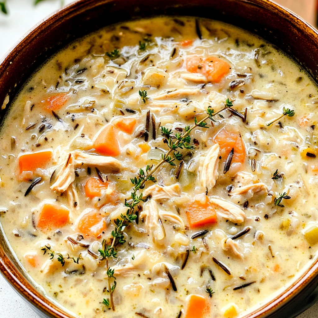Recipe preparation for Turkey Wild Rice Soup