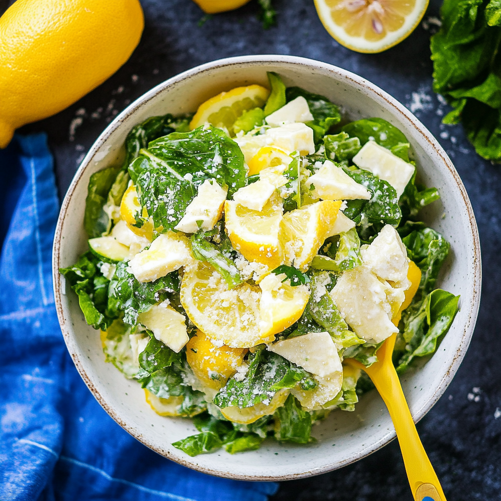 Recipe preparation for Lemon Salad