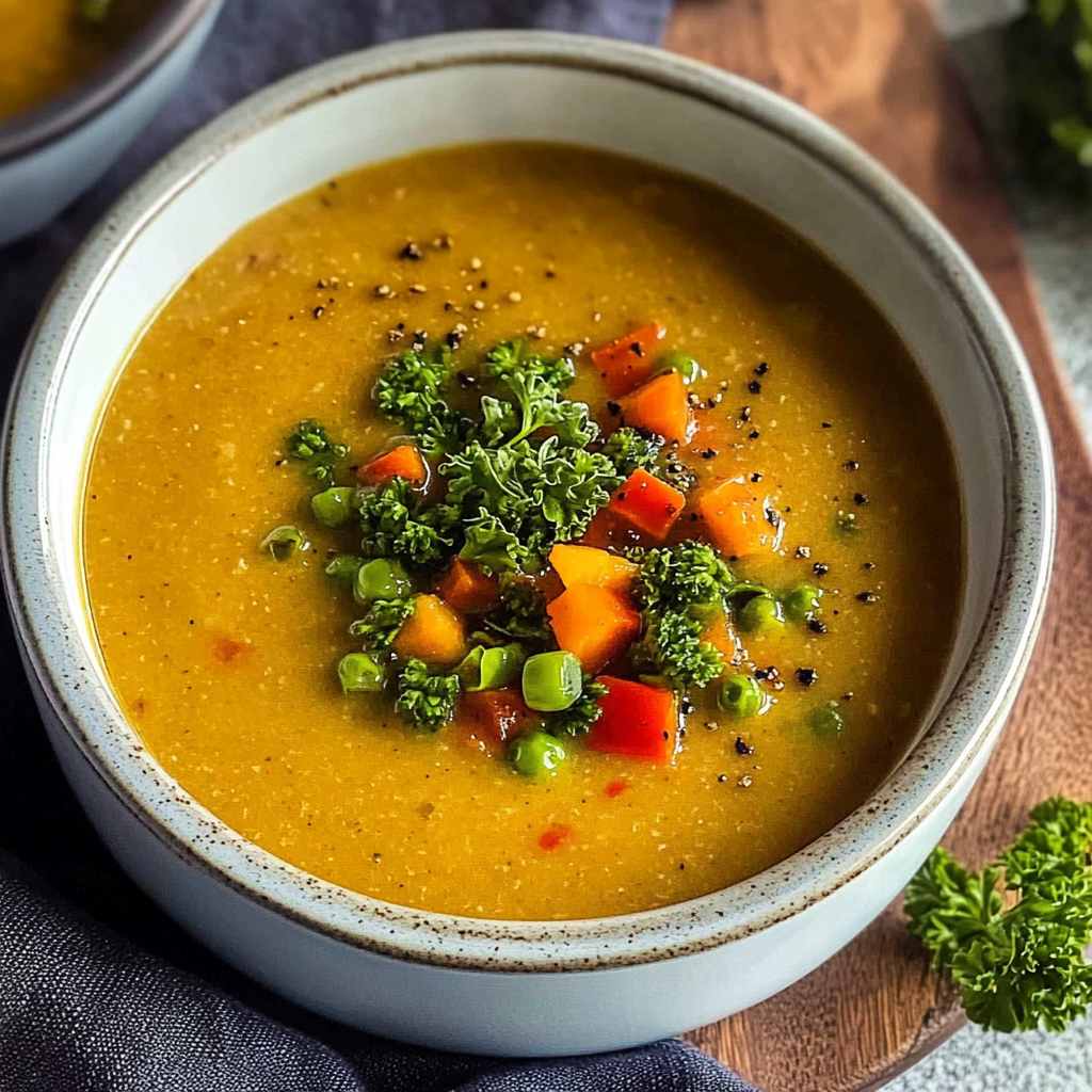 Recipe preparation for Grilled Vegetable Soup