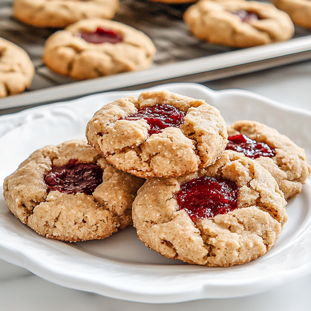 Recipe preparation for Pb&J Stuffed Cookies