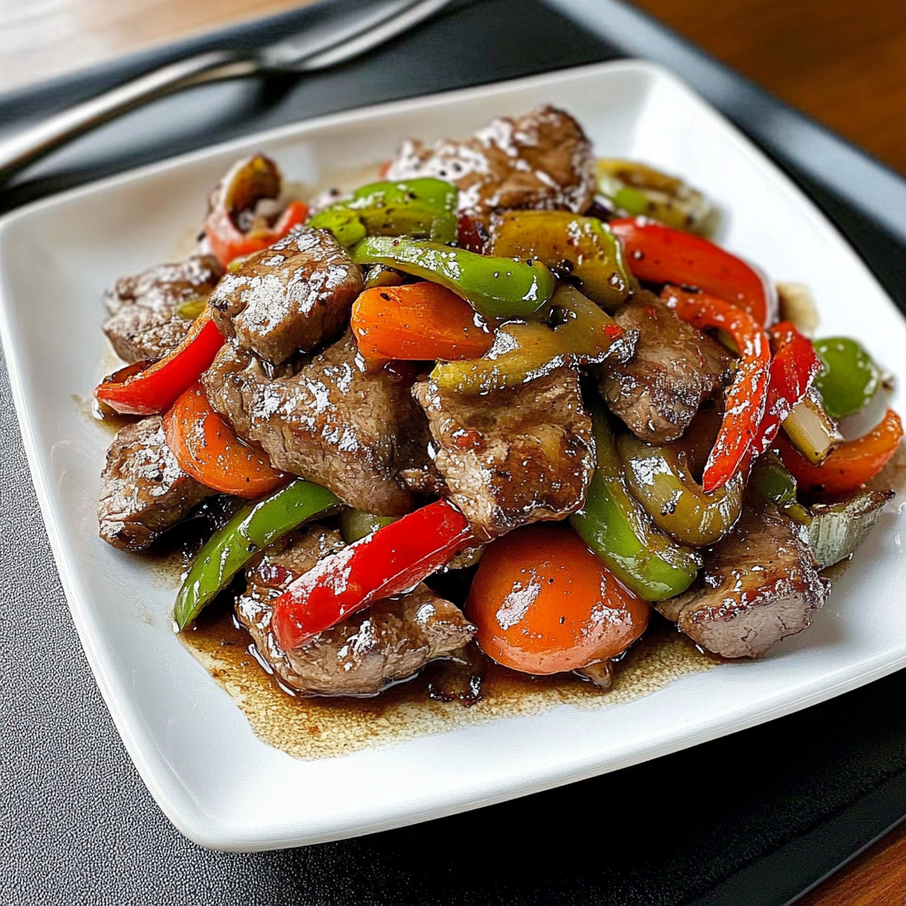 Recipe preparation for Pepper Steak