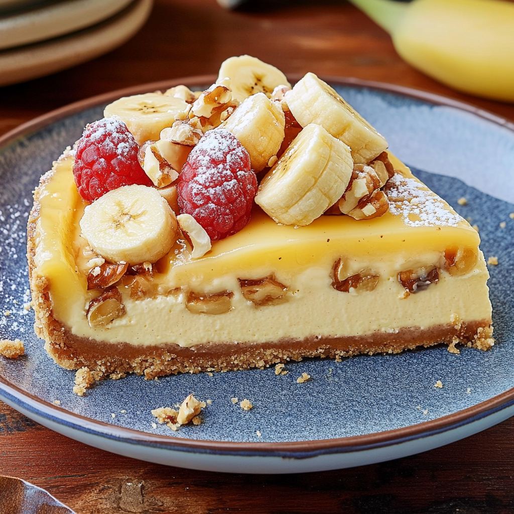 Recipe preparation for Banana Pudding Cheesecake