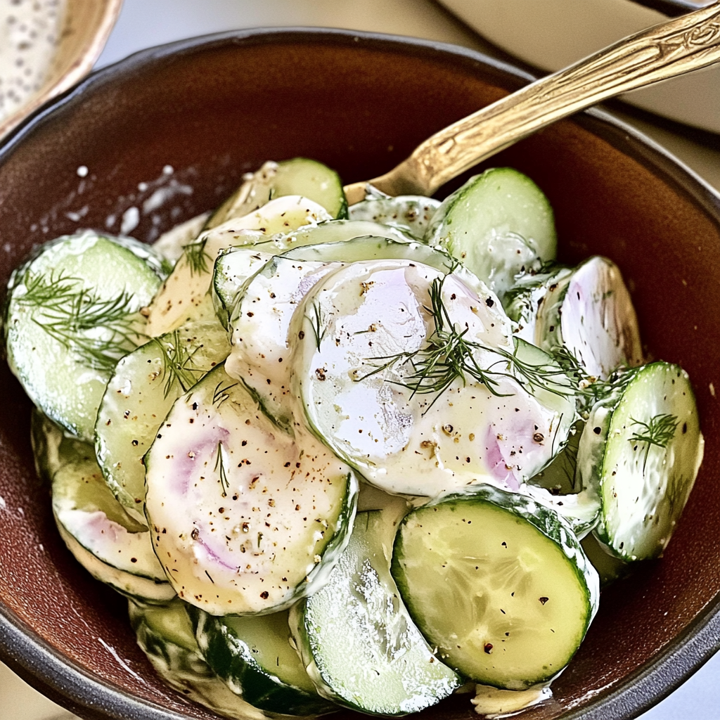 Recipe preparation for Indian Cucumber Salad with Yogurt and Cumin (Kachumber)