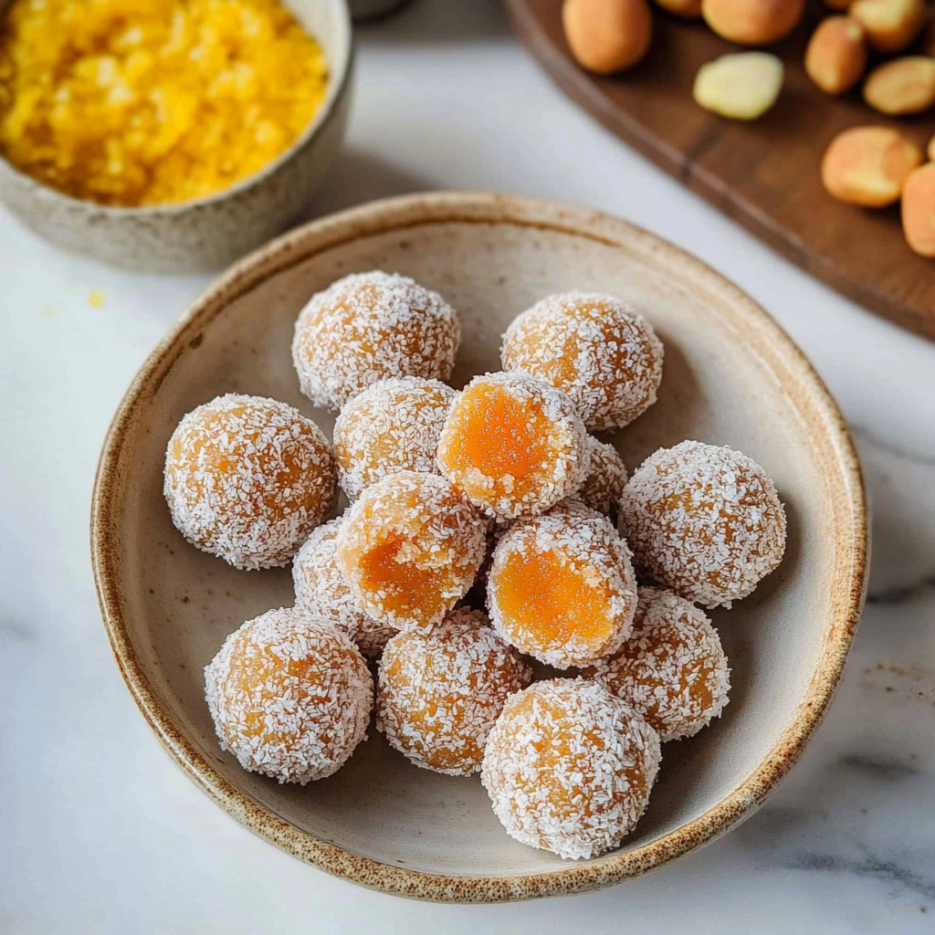 Recipe preparation for Chewy Apricot Energy Balls