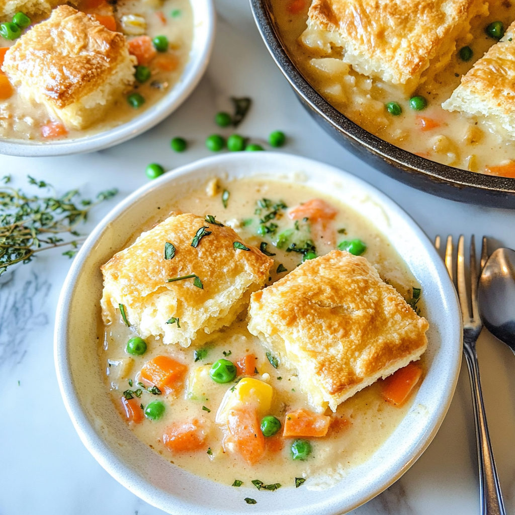 Recipe preparation for chicken pot pie crock pot