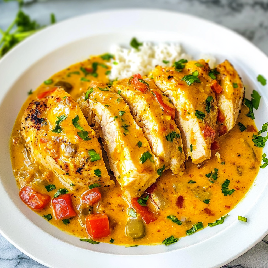 Recipe preparation for Spicy Brazilian Coconut Chicken