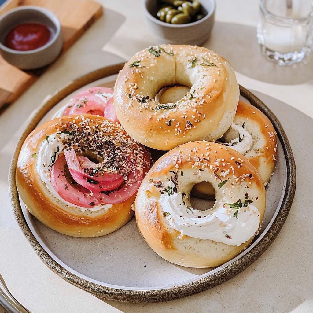 Recipe preparation for Gourmet Bagels