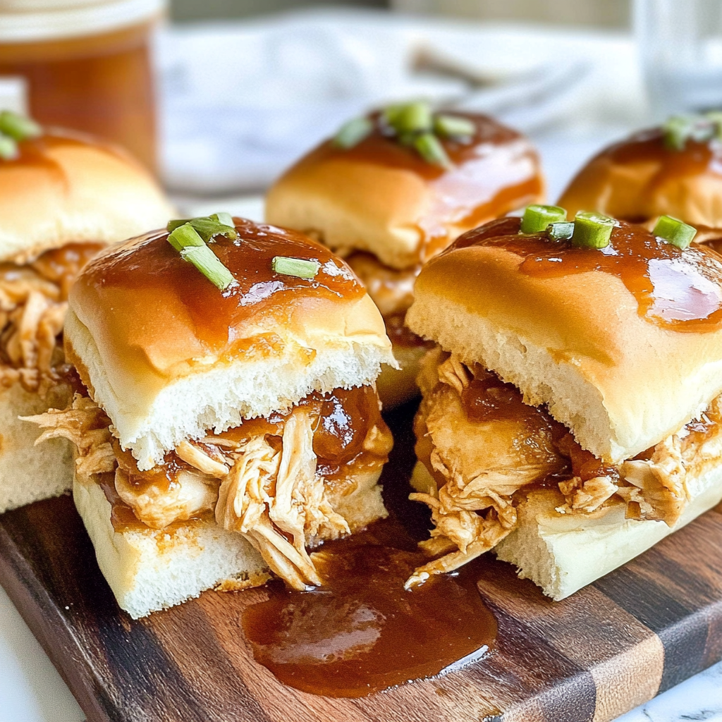 Recipe preparation for BBQ Chicken Sliders