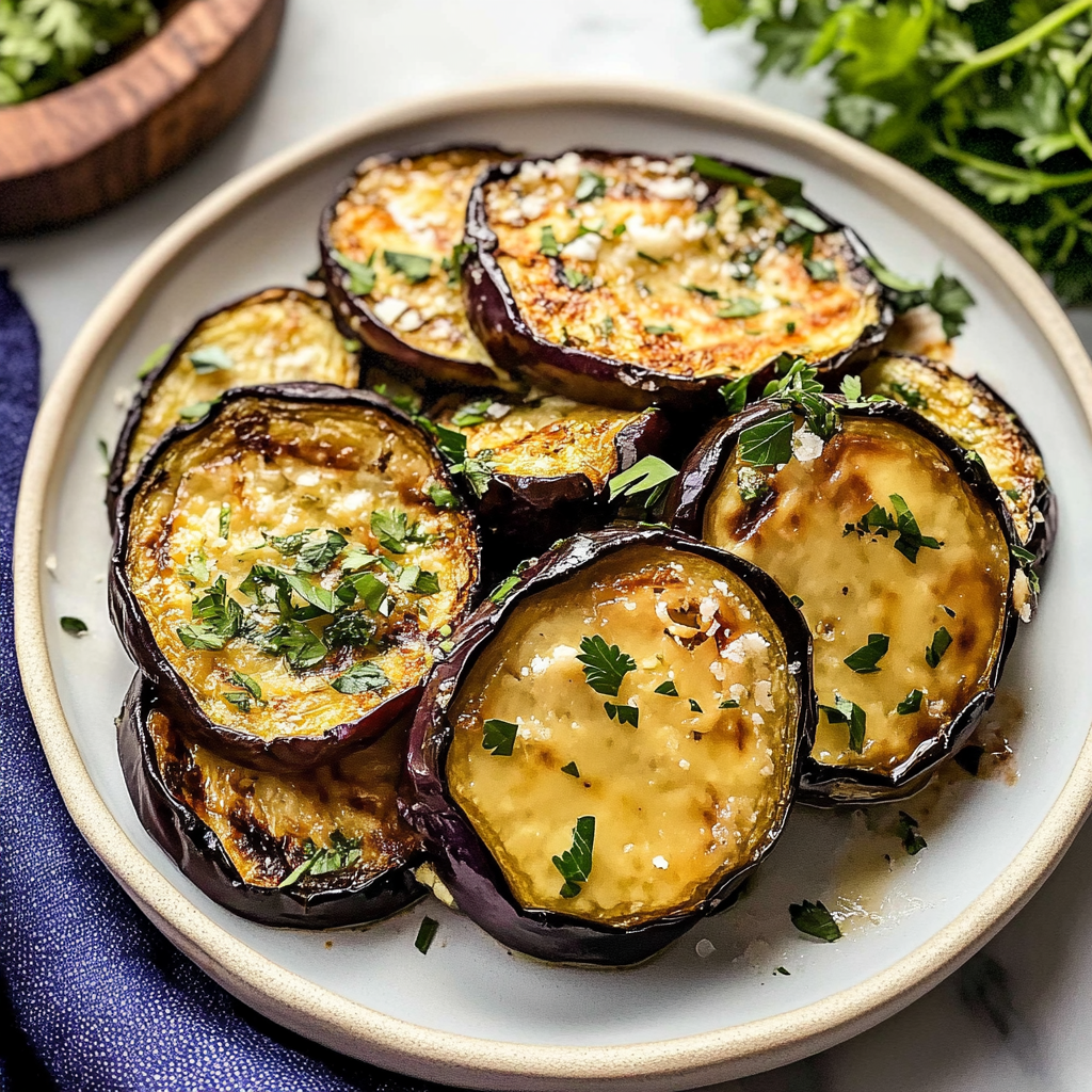 Recipe preparation for Crispy Oven-Baked Eggplant