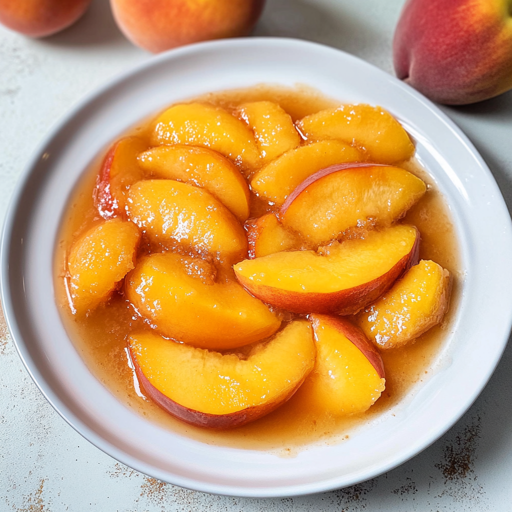 Recipe preparation for Peach Pie Filling