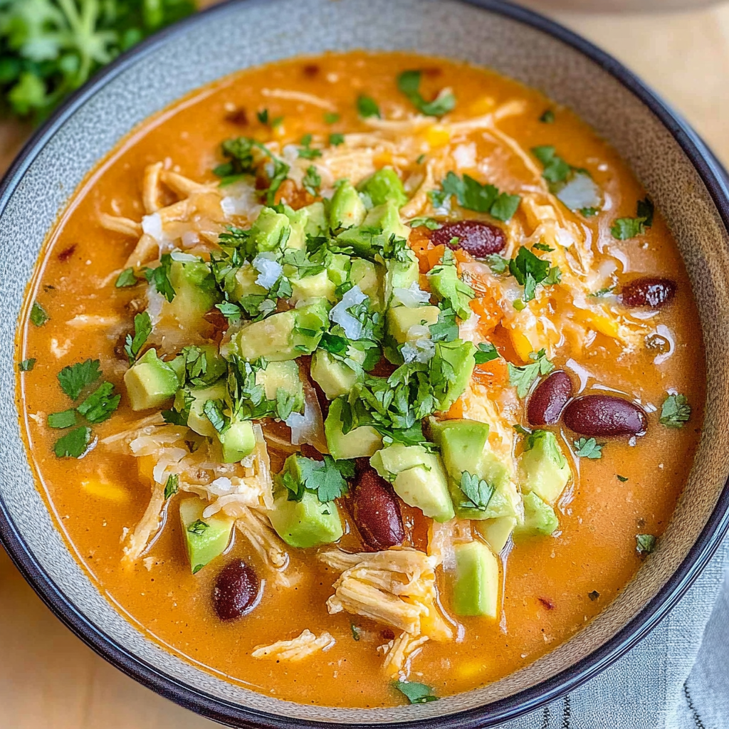 Recipe preparation for Chicken Enchilada Soup