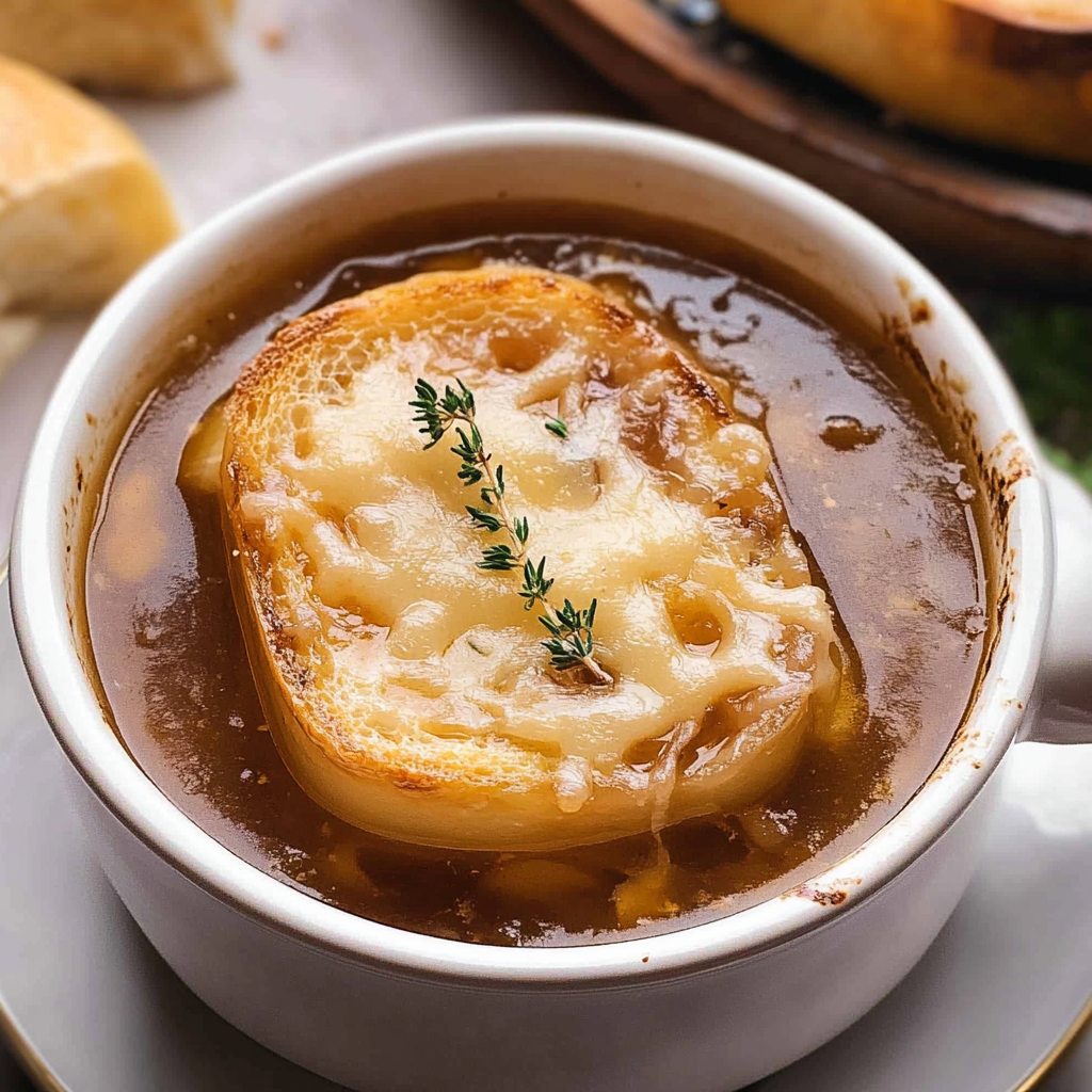 Recipe preparation for Easy French Onion Soup