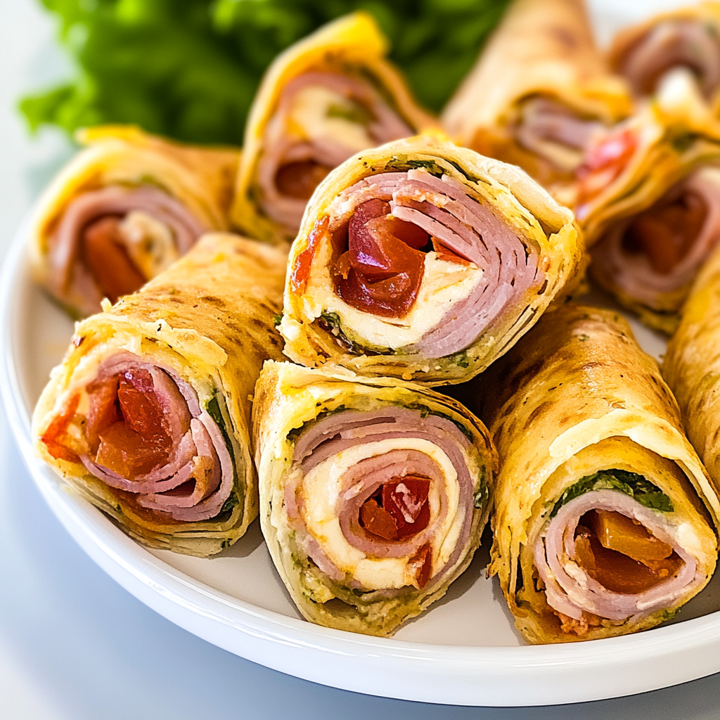 Recipe preparation for Italian Sandwich Roll-Ups