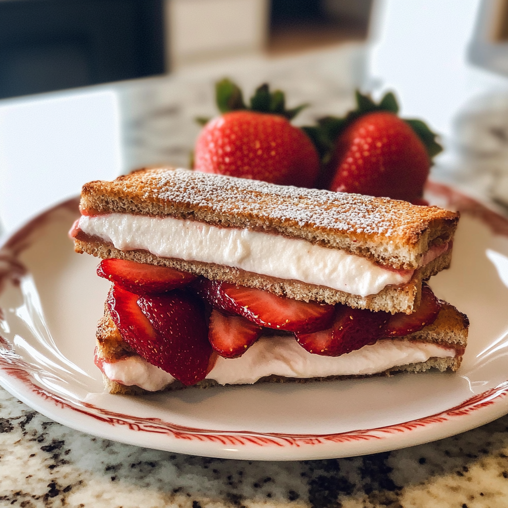 Recipe preparation for Strawberry Tea Sandwiches