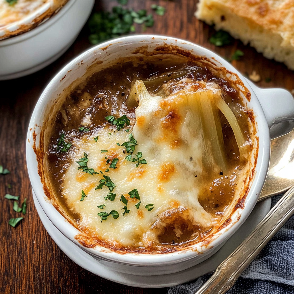 Recipe preparation for French Onion Soup