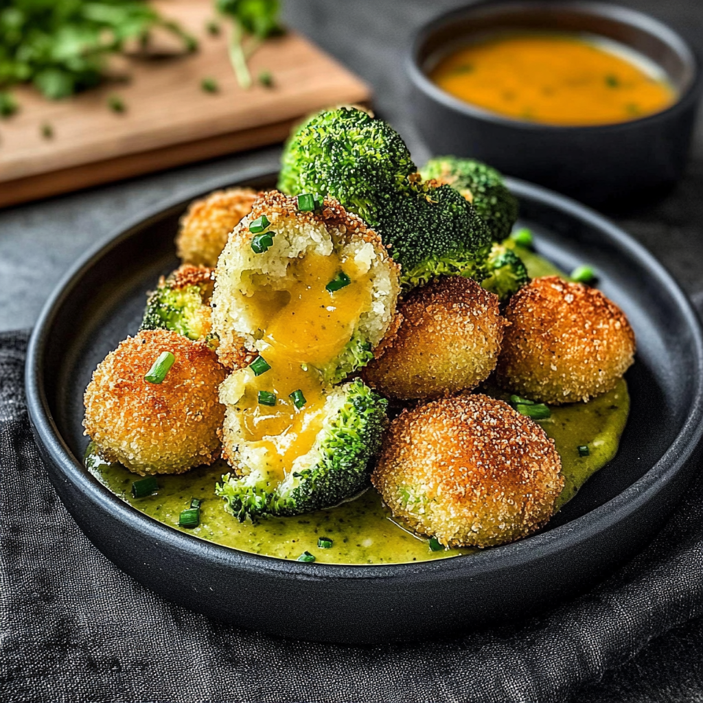 Recipe preparation for Broccoli Cheese Balls