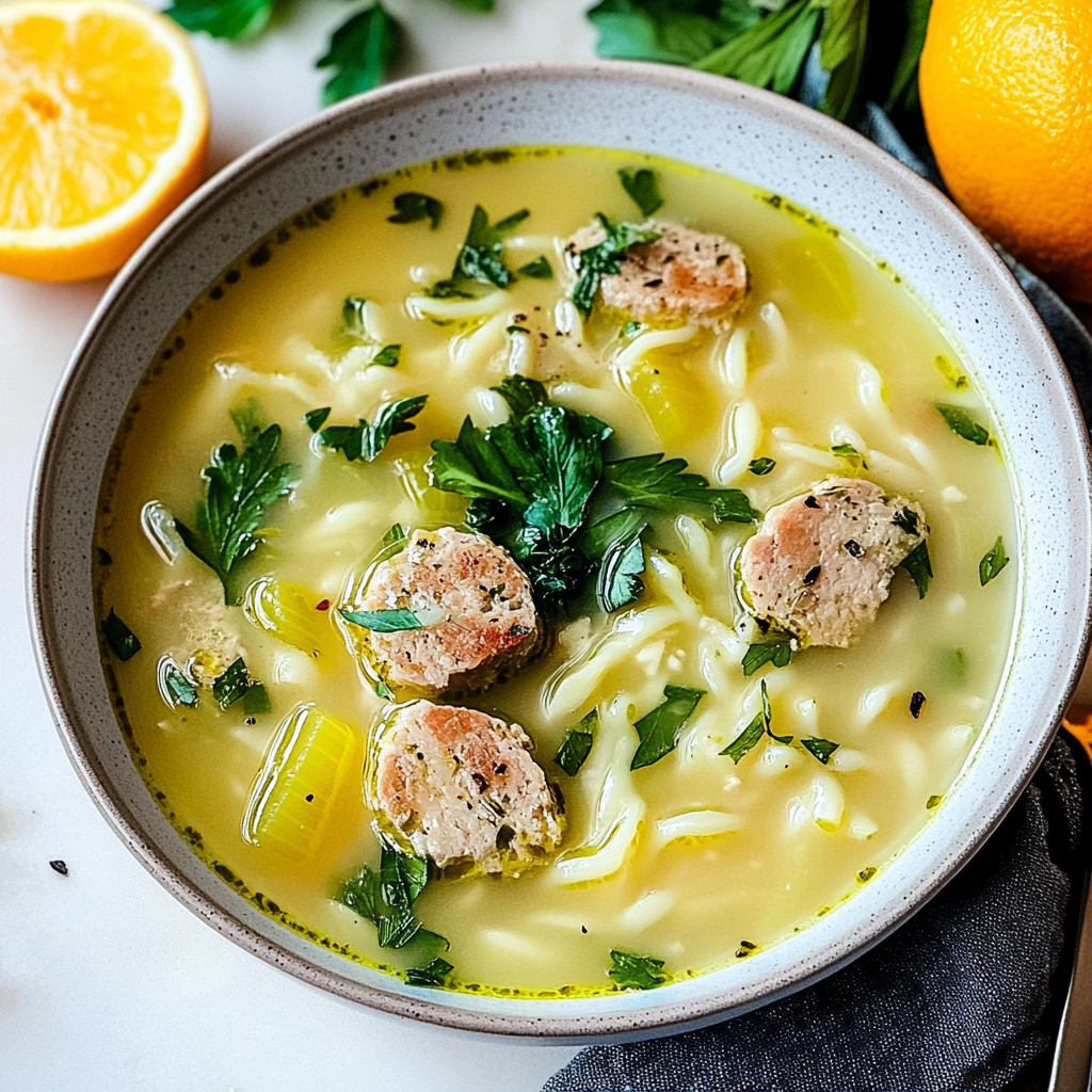 Recipe preparation for Easy Italian Wedding Soup