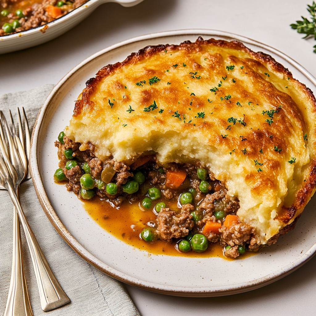 Recipe preparation for Homemade Shepherd's Pie