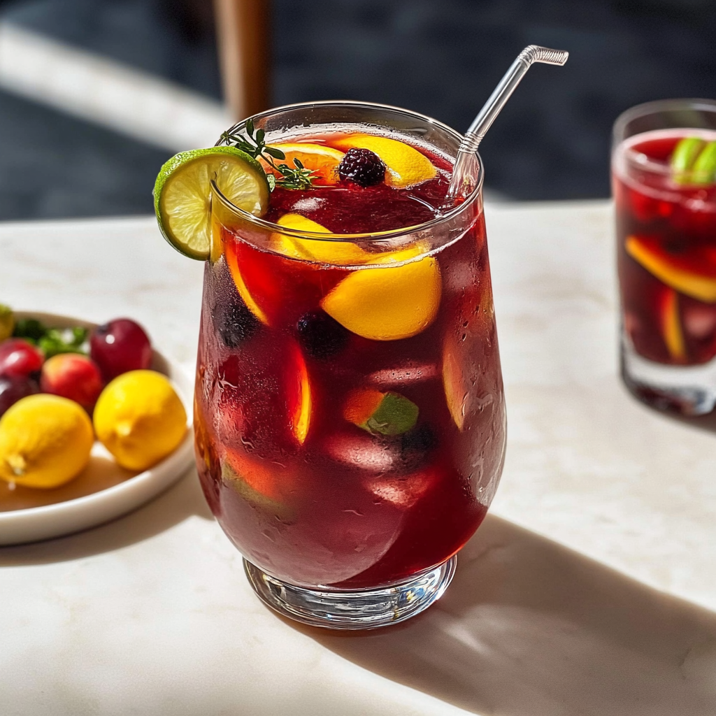 Recipe preparation for Ultimate Wine Sangria Fruit Juice Recipe