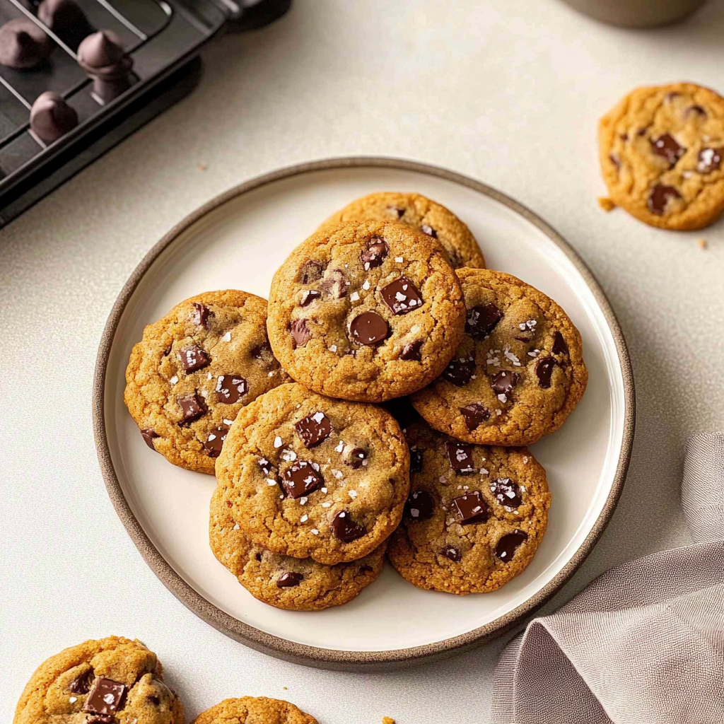 Recipe preparation for Brown Butter Pumpkin Chocolate Chip Cookies