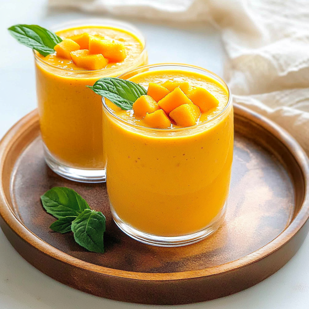 Recipe preparation for Orange‑Mango Smoothie