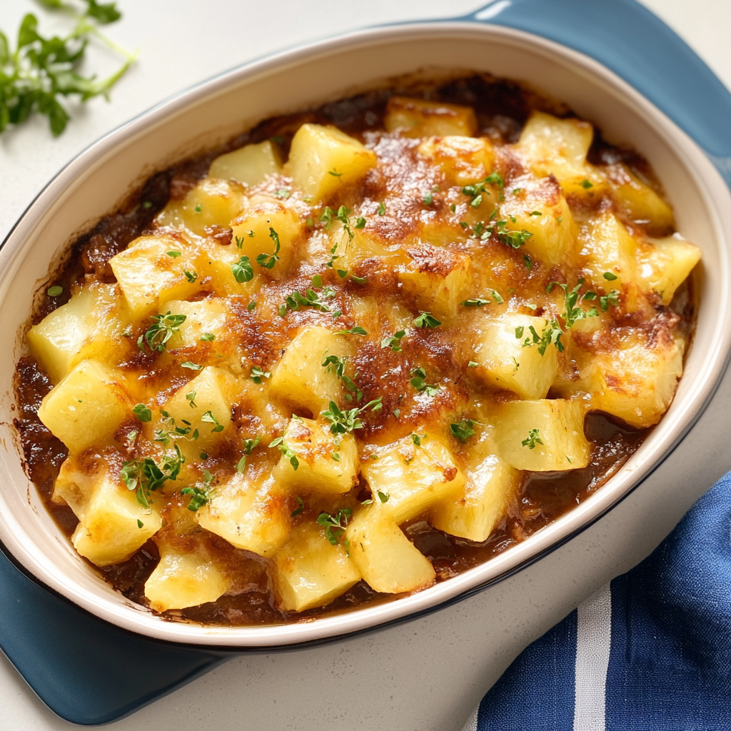 Recipe preparation for Mississippi Mud Potatoes