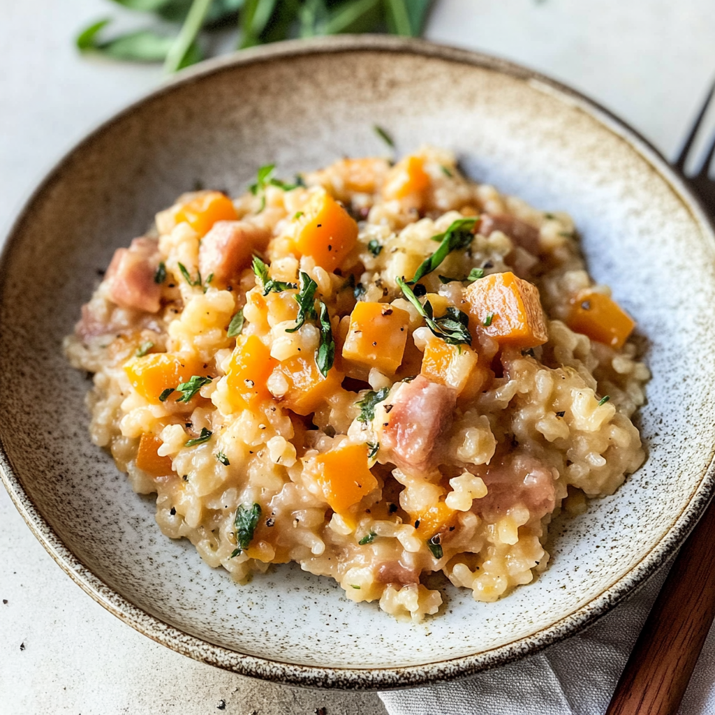 Recipe preparation for Butternut Squash Risotto