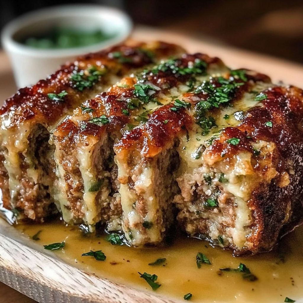 Recipe preparation for Melt-in-Your-Mouth Garlic Parmesan Chicken Meatloaf