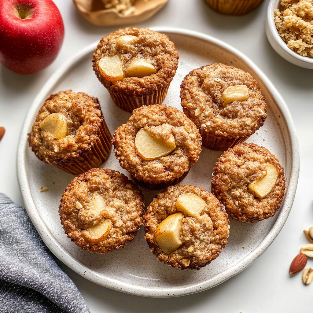 Recipe preparation for Deliciously Healthy Apple Cinnamon Greek Yogurt Muffins Recipe