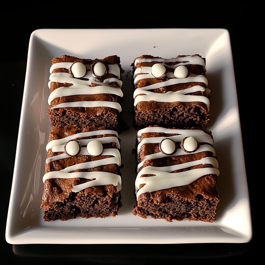 Recipe preparation for Deliciously Spooky Halloween Brownies to Bake
