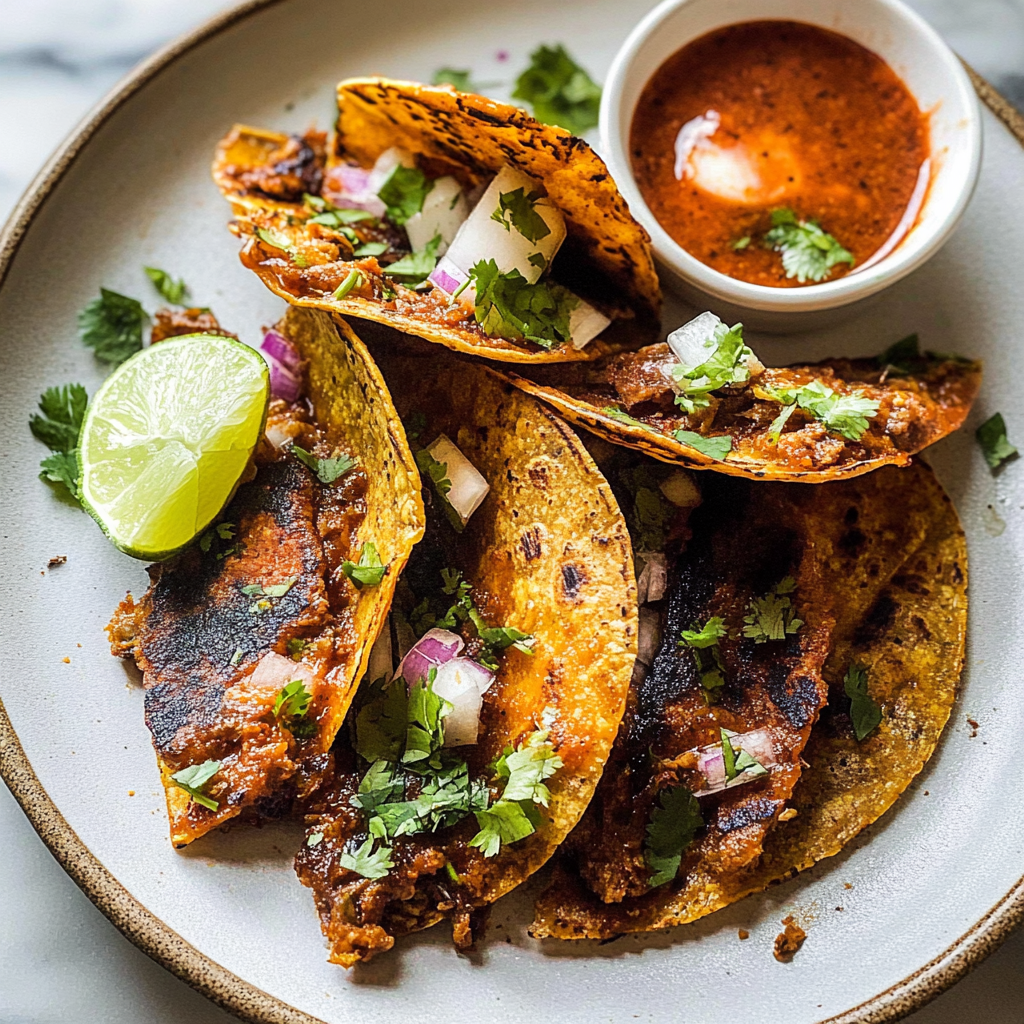 Recipe preparation for My Fave Birria Tacos