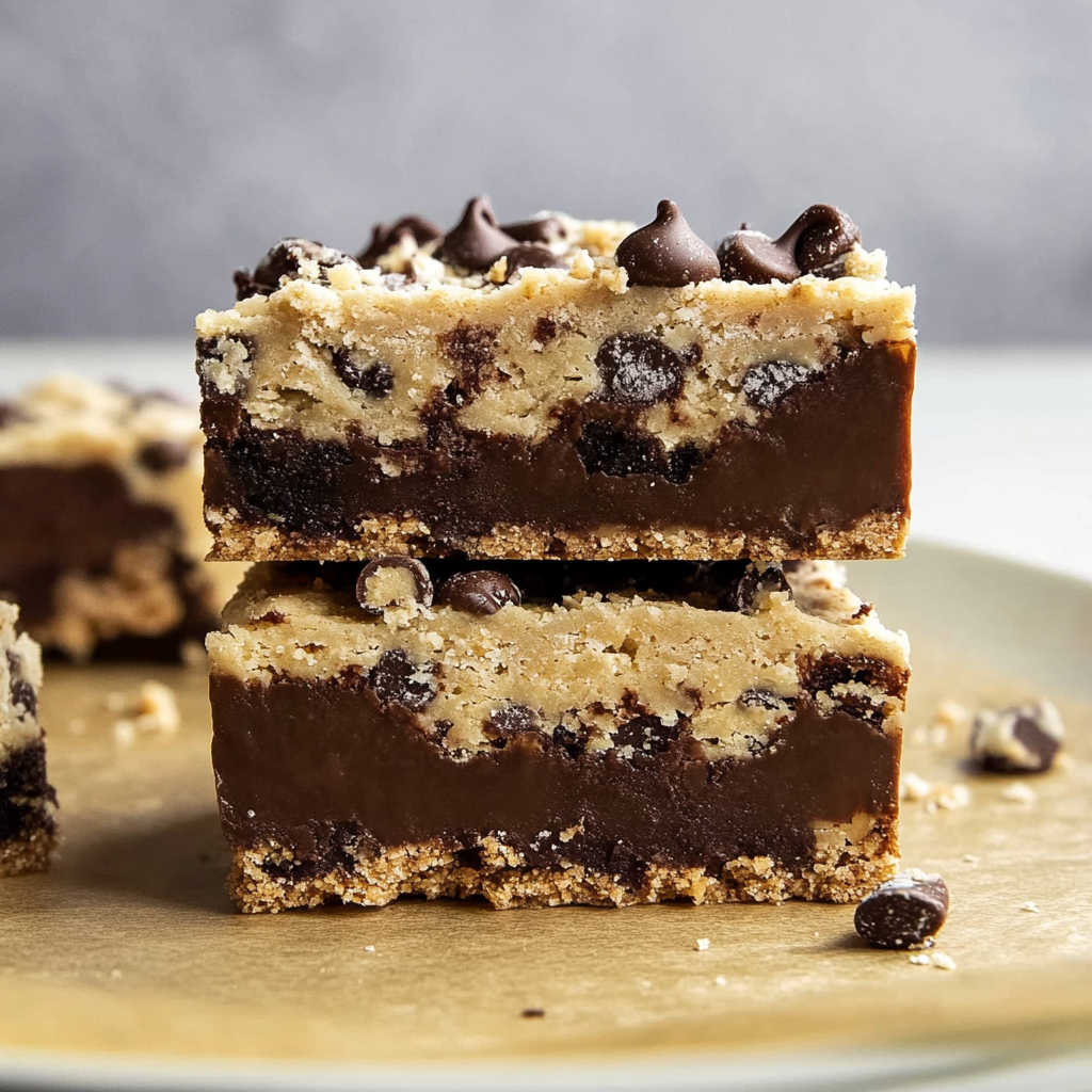 Recipe preparation for Healthy No Bake Cookie Dough Bars