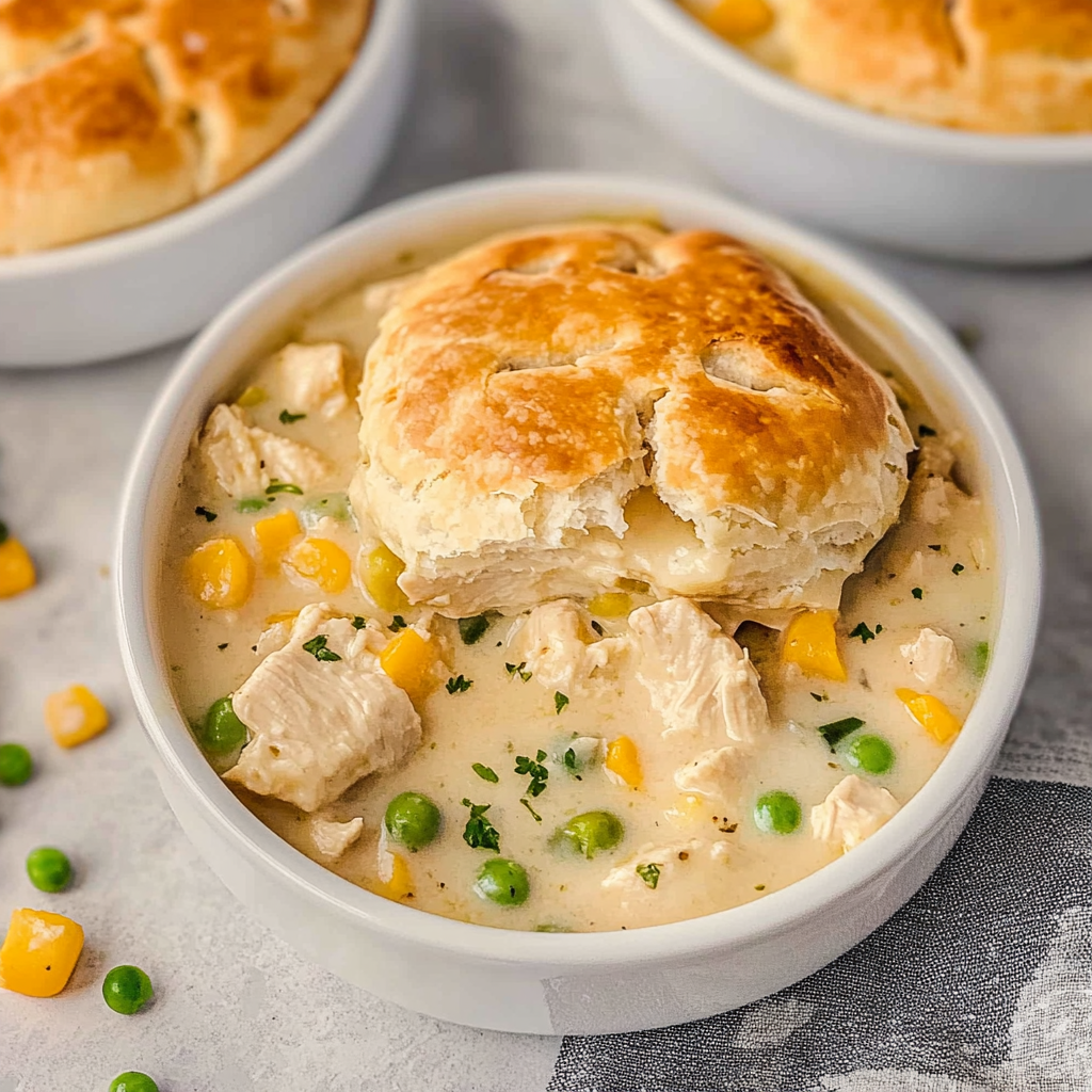 Recipe preparation for Slow Cooker Chicken Pot Pie