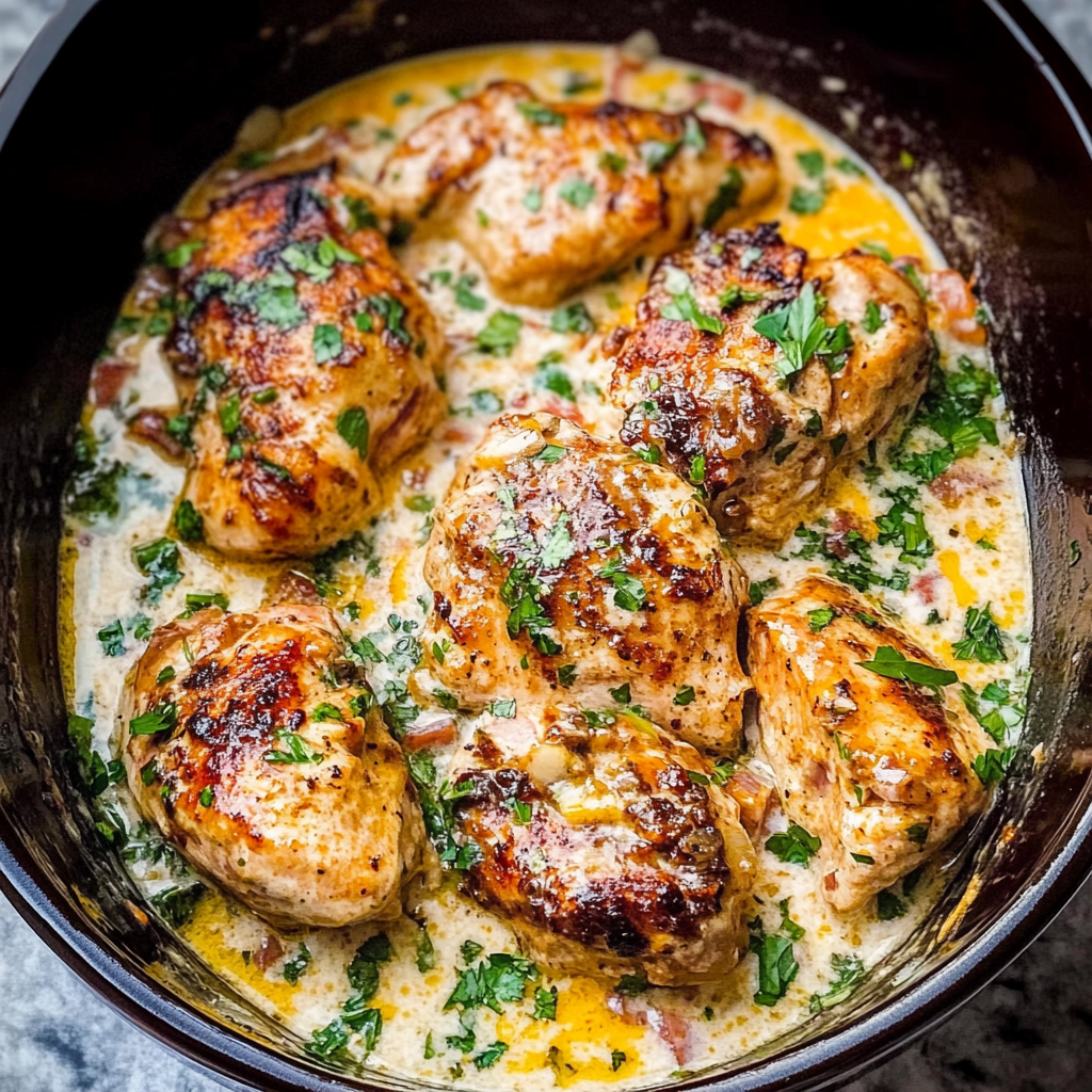 Recipe preparation for Crock Pot Marry Me Chicken